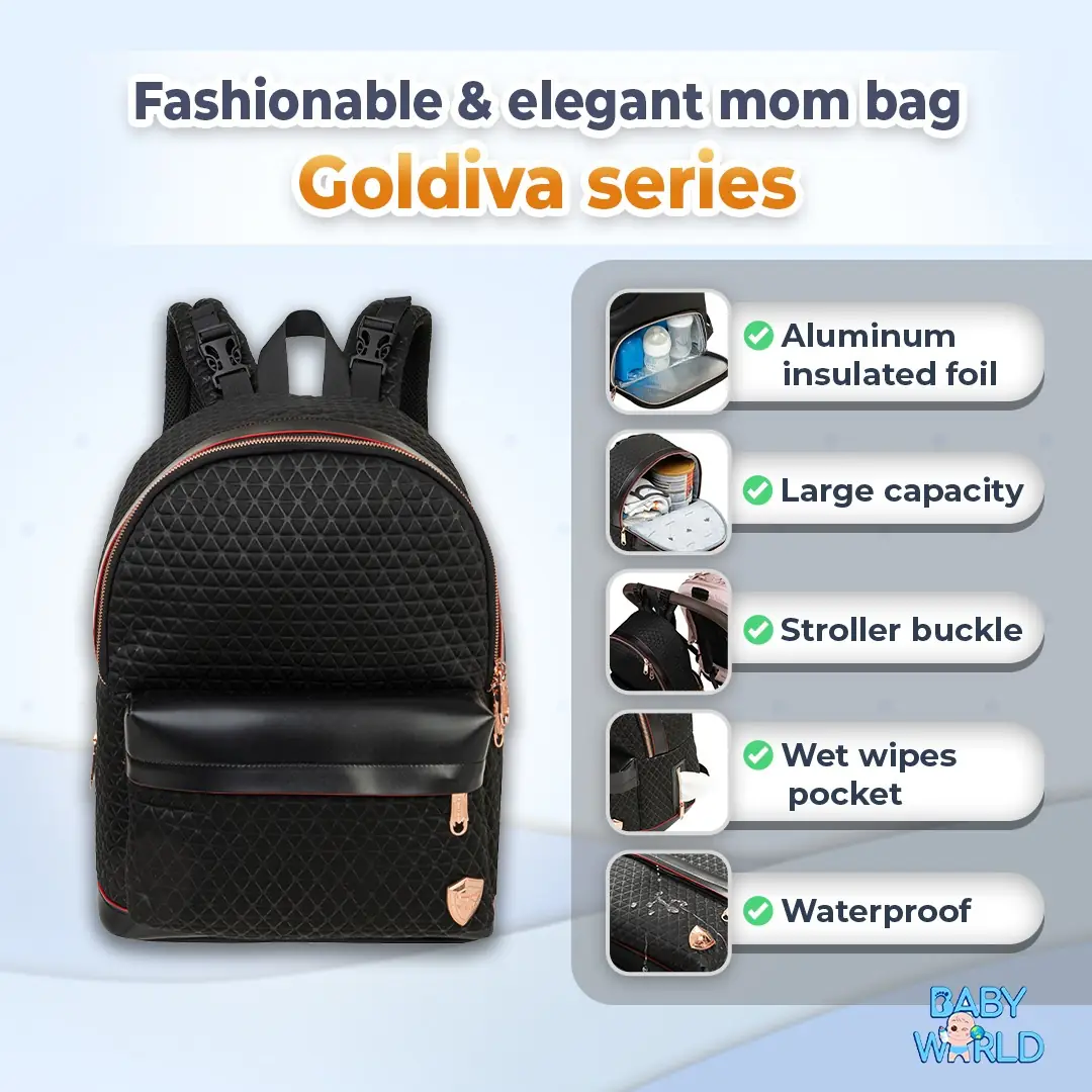Baby World Malaysia Carousel baby care ad: Feature-callout ad for one bag that fits every baby essential, frame 5 of 6