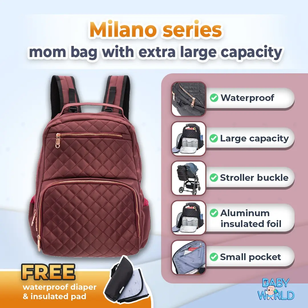 Baby World Malaysia Carousel baby care ad: Feature-callout ad for one bag that fits every baby essential, frame 3 of 6