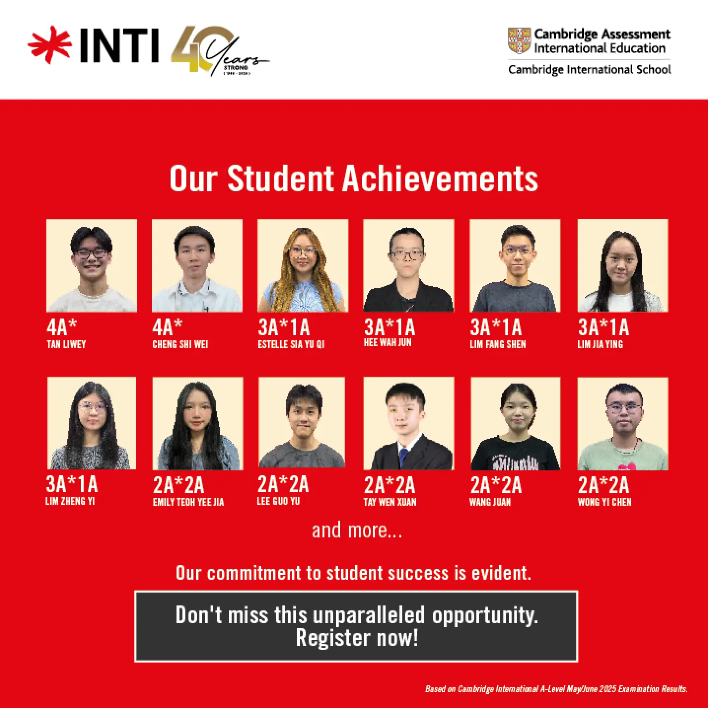 INTI International University & Colleges Carousel education ad: Discount ad: study A-Level free when you progress to an INTI degree, frame 2 of 2