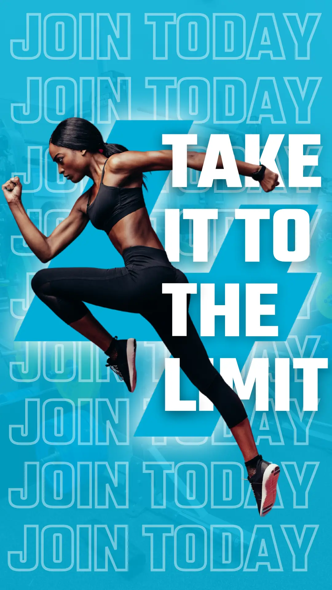 CLUB4 Dynamic fitness ad: Announcement ad: join today and take it to the limit