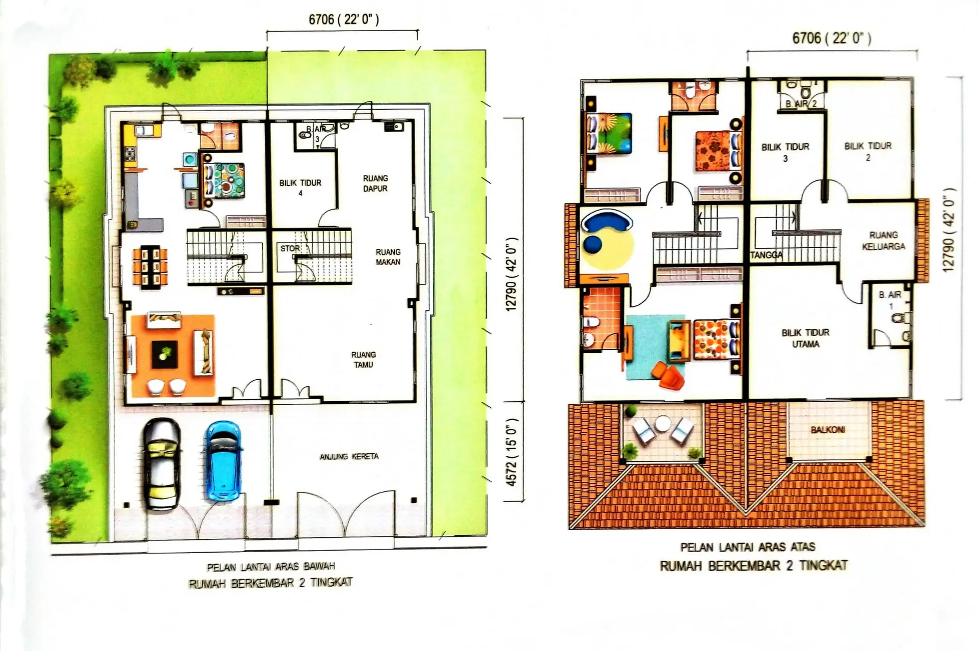 Epic Valley Group Carousel property ad: Feature-callout ad for a two-storey detached home’s full floor plan, frame 2 of 5