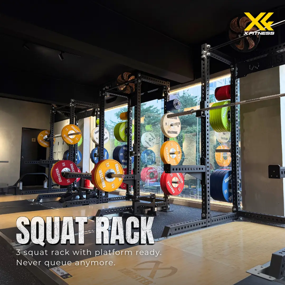 X Fitness Carousel fitness ad: Showcase ad for a gym floor stocked with 40-plus machines, frame 2 of 6