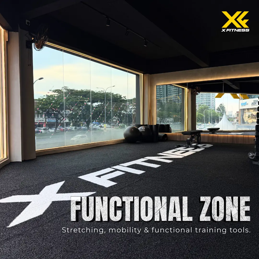 X Fitness Carousel fitness ad: Showcase ad for a gym floor stocked with 40-plus machines, frame 3 of 6