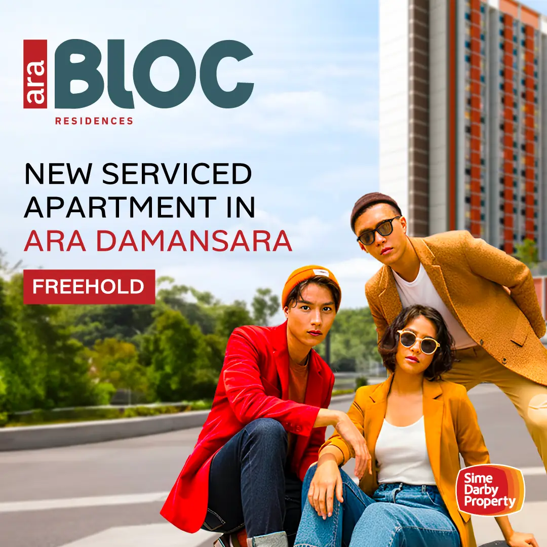 Sime Darby Property Carousel property ad: Lifestyle ad for a freehold serviced apartment in Ara Damansara, frame 1 of 5