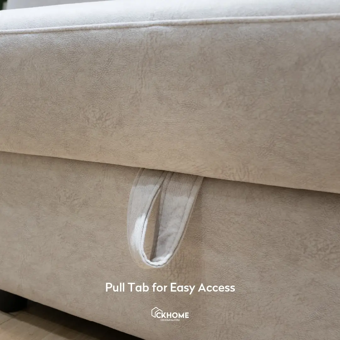 Ckhome2u Carousel home and living ad: Discount ad: Cozy Vault L-shape sofa bed cut to RM2190 with instalments, frame 3 of 6
