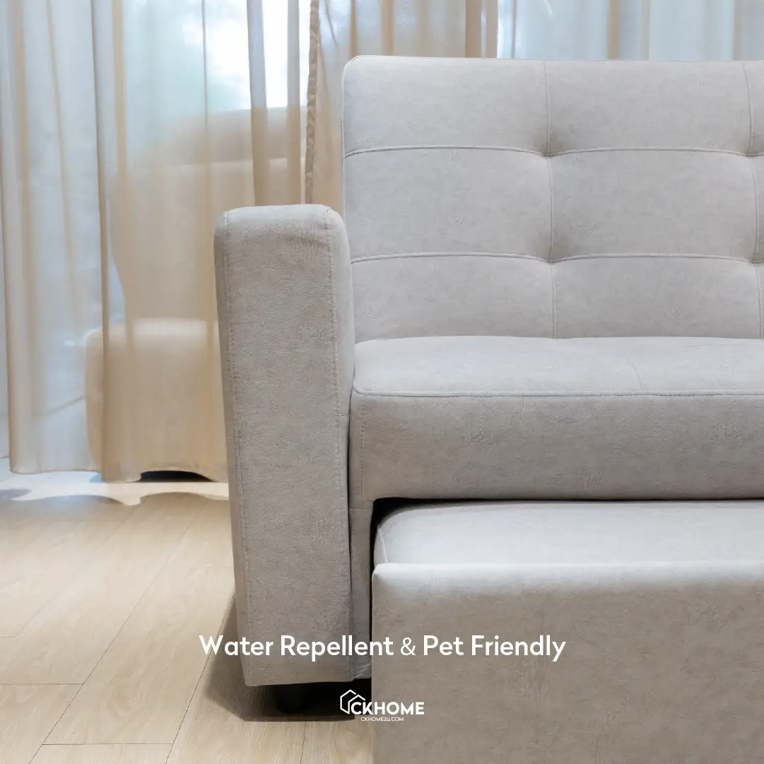 Ckhome2u Carousel home and living ad: Discount ad: Cozy Vault L-shape sofa bed cut to RM2190 with instalments, frame 5 of 6