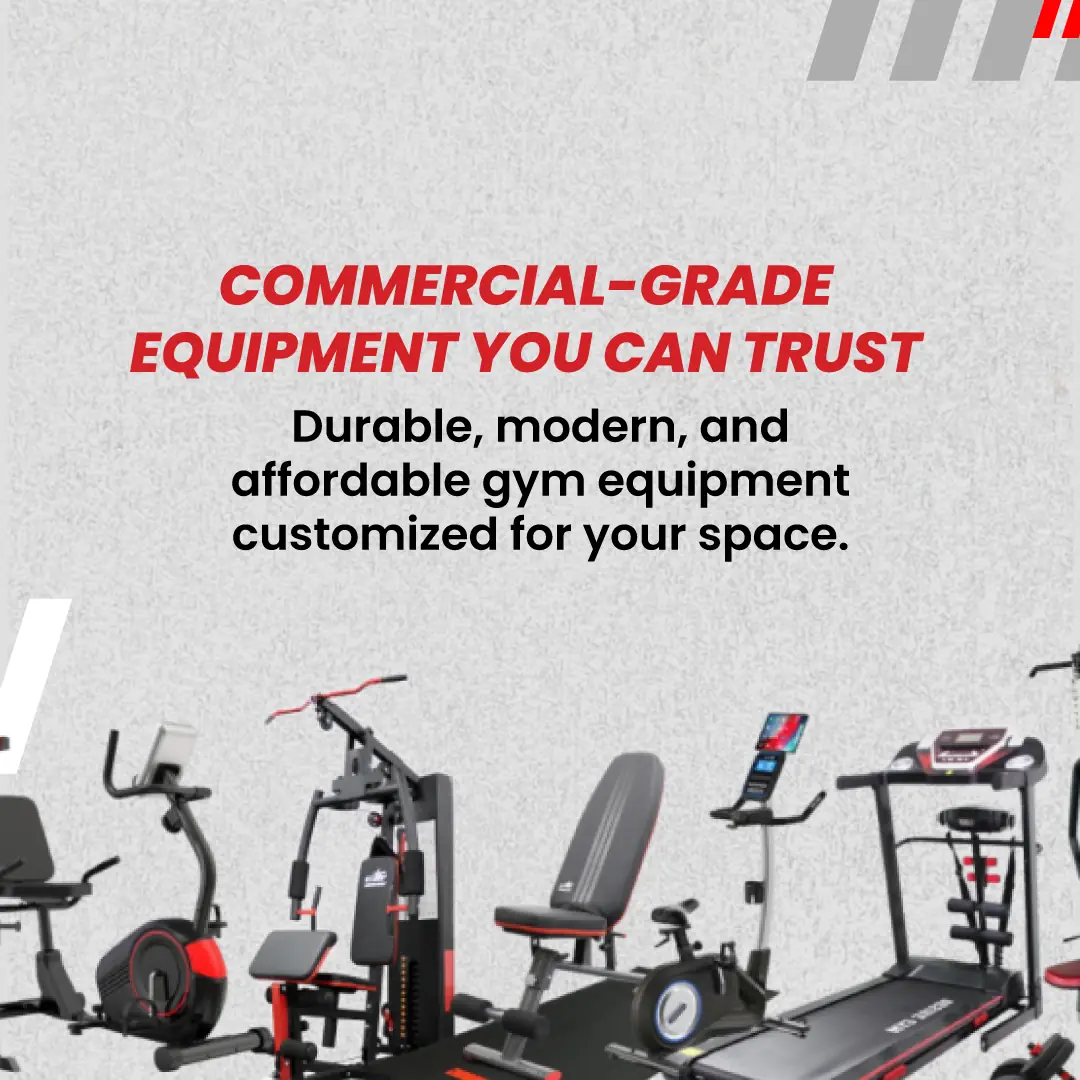 Desire Gym Malaysia Carousel fitness ad: Before-and-after ad for an empty room turned into a fully equipped gym, frame 3 of 5