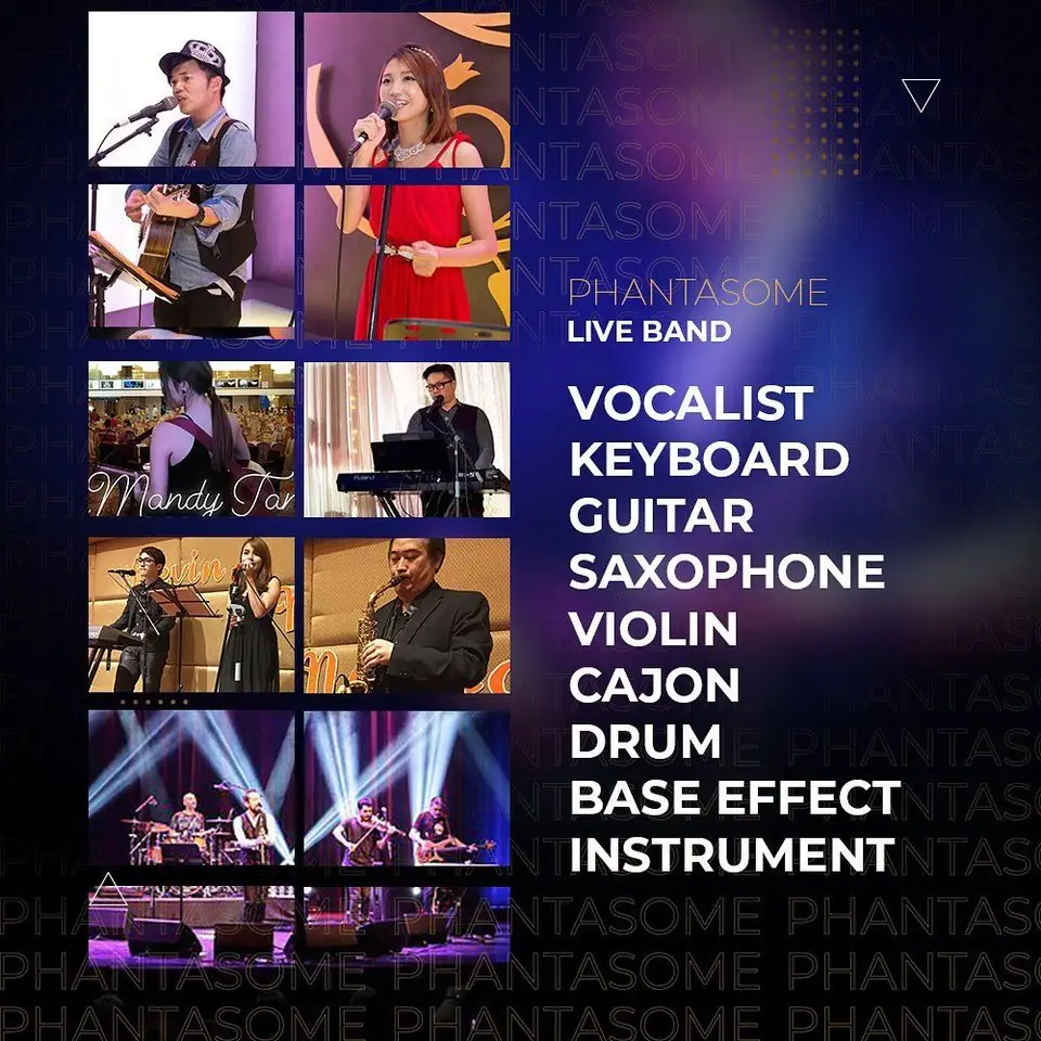 Wedding Live Band- Phantasome Live Entertainment Static wedding and events ad: Showcase ad for phantasome live band