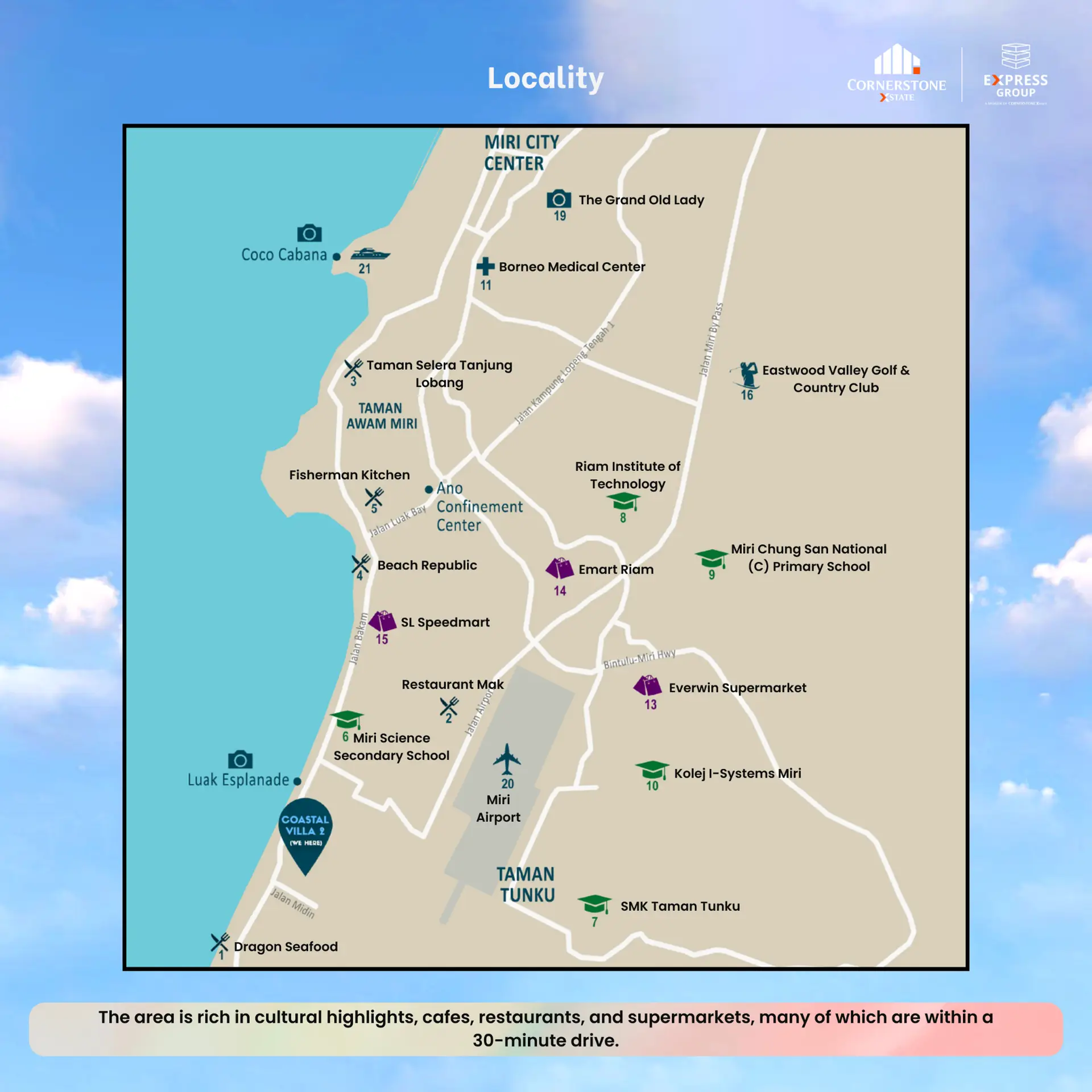 Sam Yong Property Carousel property ad: Showcase ad for brand-new coastal terrace villas in Luak, Miri, frame 2 of 6