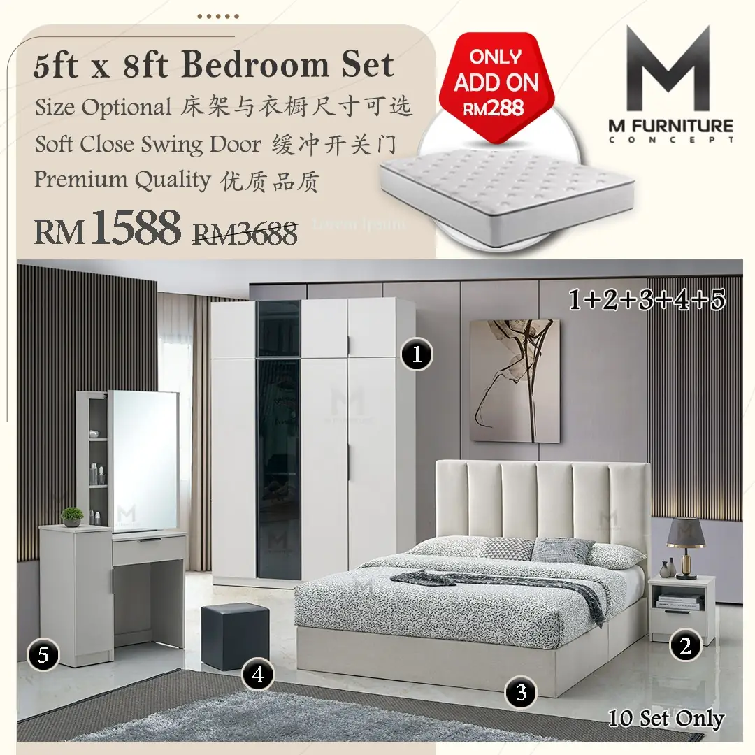 M Furniture Concept Carousel home and living ad: Feature-callout ad for a pocket-spring multi-function corner sofa, frame 4 of 6