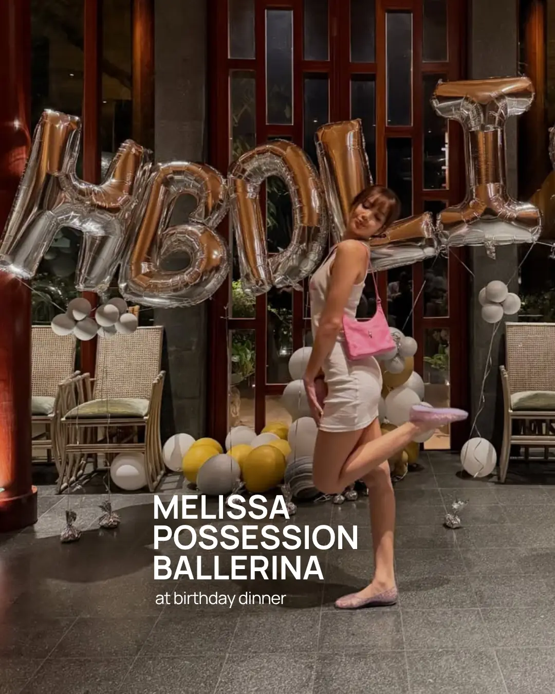 Melissa Carousel fashion ad: Social-proof ad for a K-pop star spotted in the brand’s iconic jelly shoes, frame 2 of 5