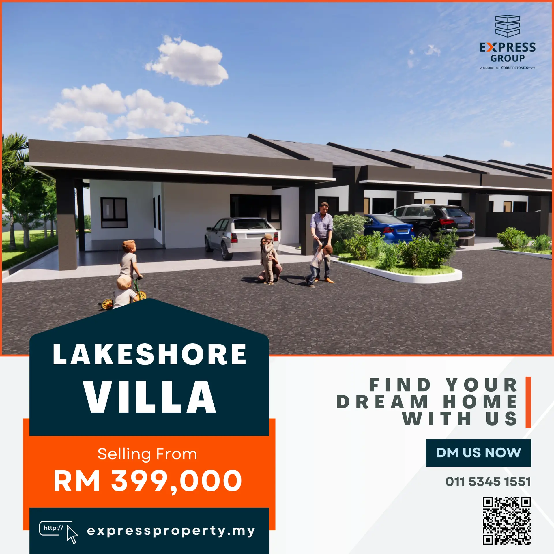 Express Property Management and Services Miri Carousel property ad: Showcase ad for Tropical Residence terraces from RM488k, frame 3 of 6