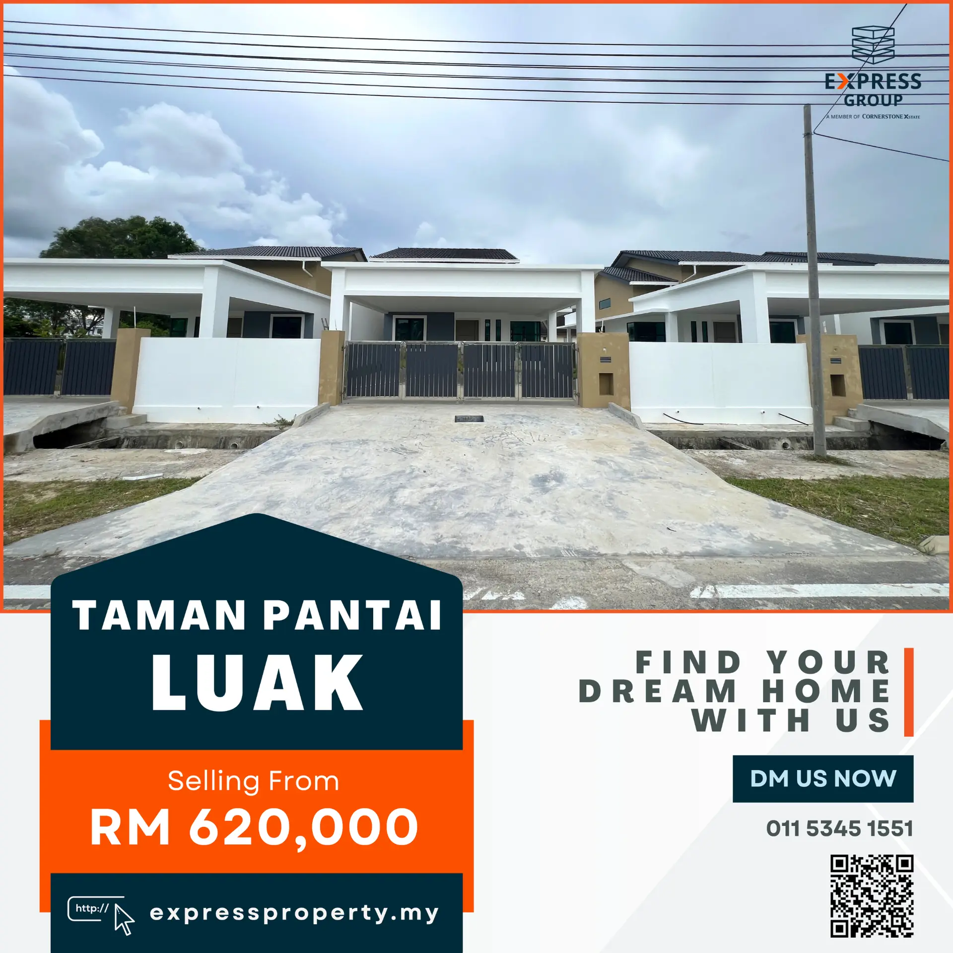 Express Property Management and Services Miri Carousel property ad: Showcase ad for Tropical Residence terraces from RM488k, frame 4 of 6