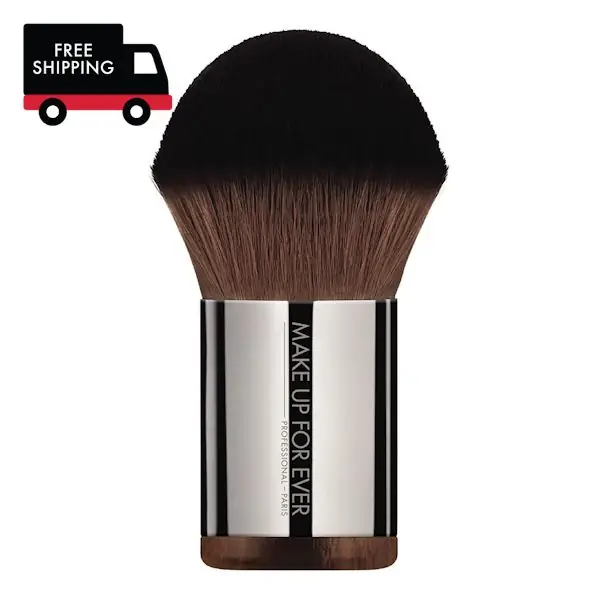 SEPHORA Dynamic makeup and cosmetics ad: Showcase ad for a Make Up For Ever kabuki makeup brush with free shipping