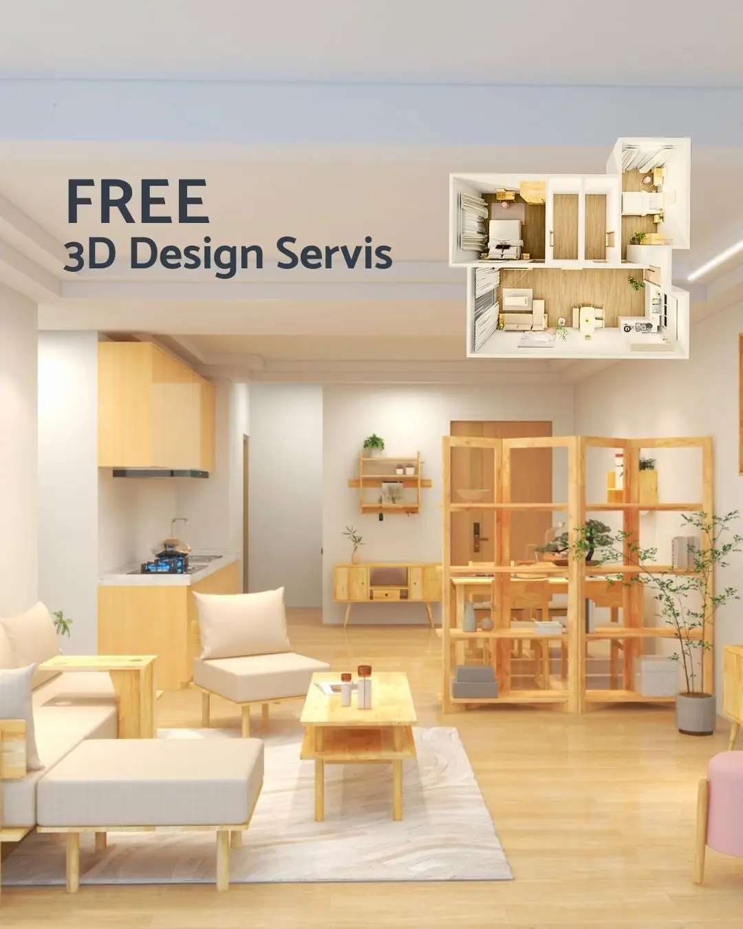 Natural Signature MY Carousel home and living ad: Showcase ad for a full-house solid wood furniture package from RM8,600, frame 3 of 6