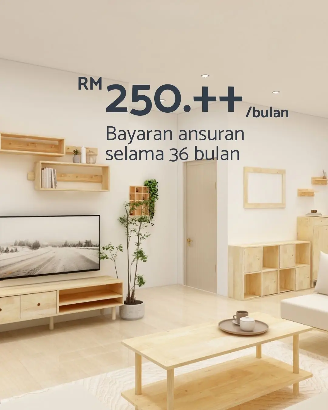 Natural Signature MY Carousel home and living ad: Showcase ad for a full-house solid wood furniture package from RM8,600, frame 4 of 6