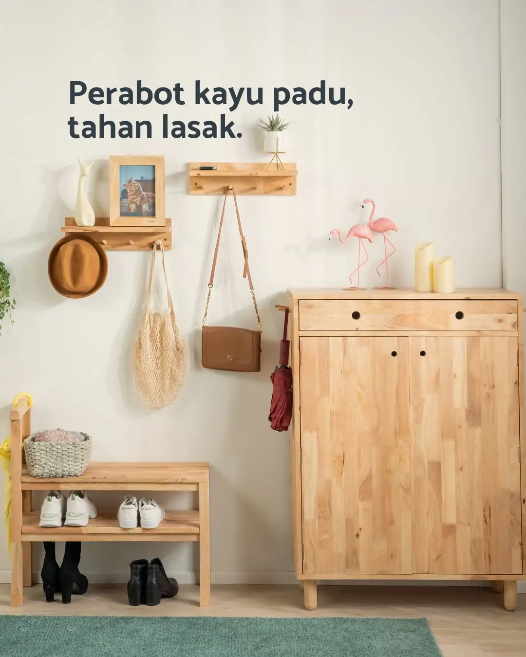 Natural Signature MY Carousel home and living ad: Showcase ad for a full-house solid wood furniture package from RM8,600, frame 2 of 6