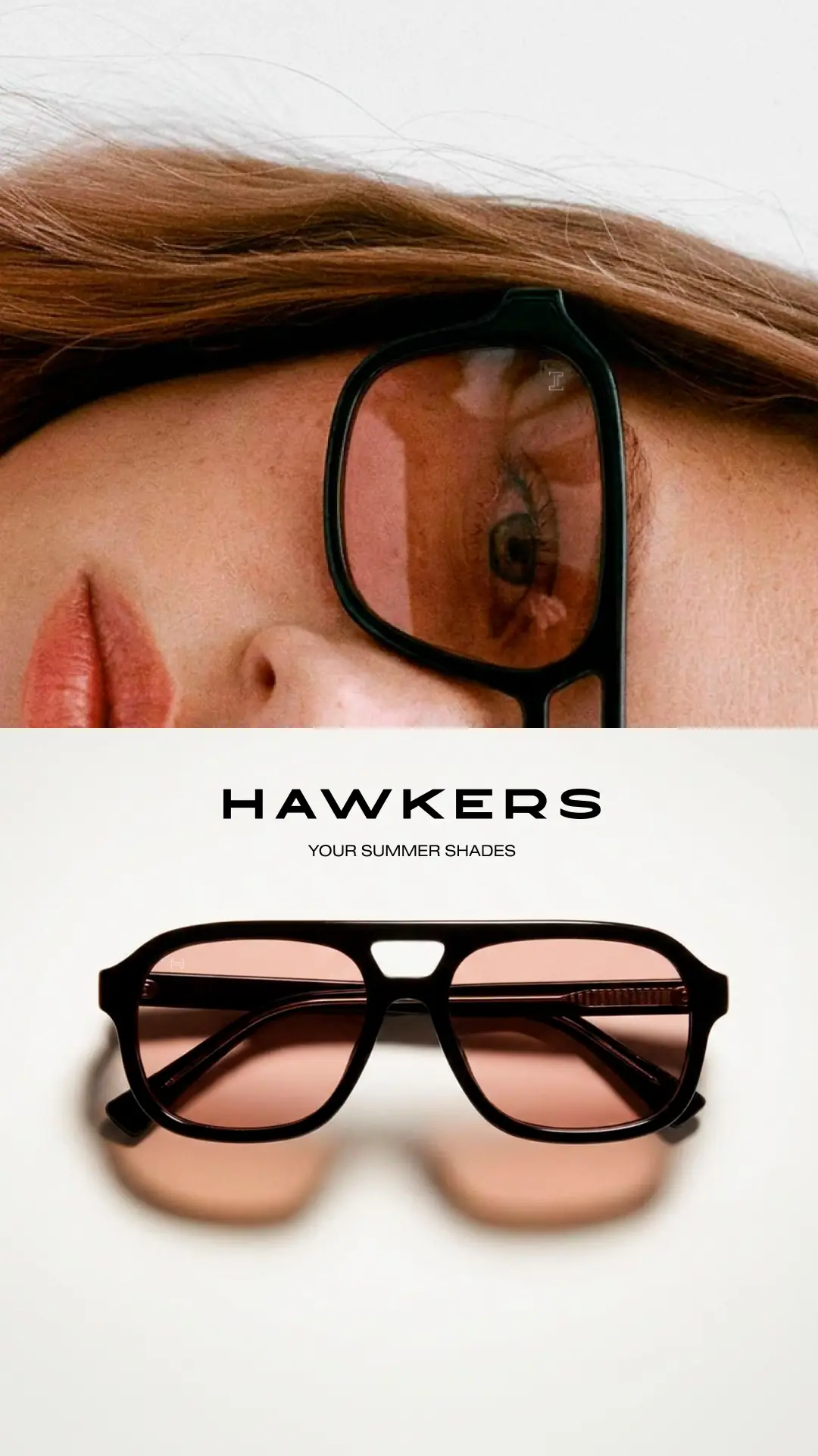 Hawkers Co. Dynamic optical and eyewear ad: Showcase ad for your summer shades