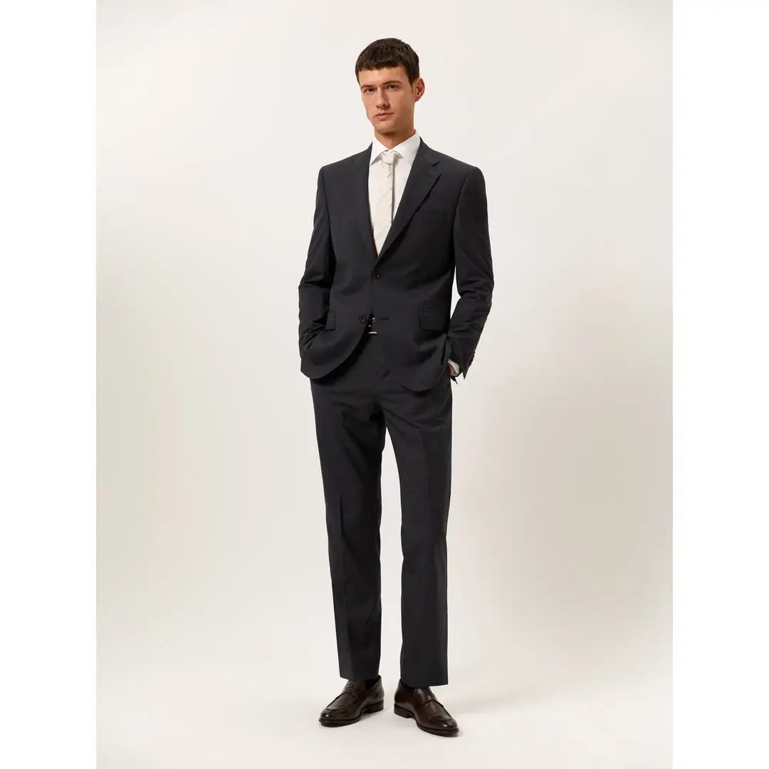 Sacoor Brothers Dynamic fashion ad: Showcase ad for a regular-fit formal suit in 100% wool