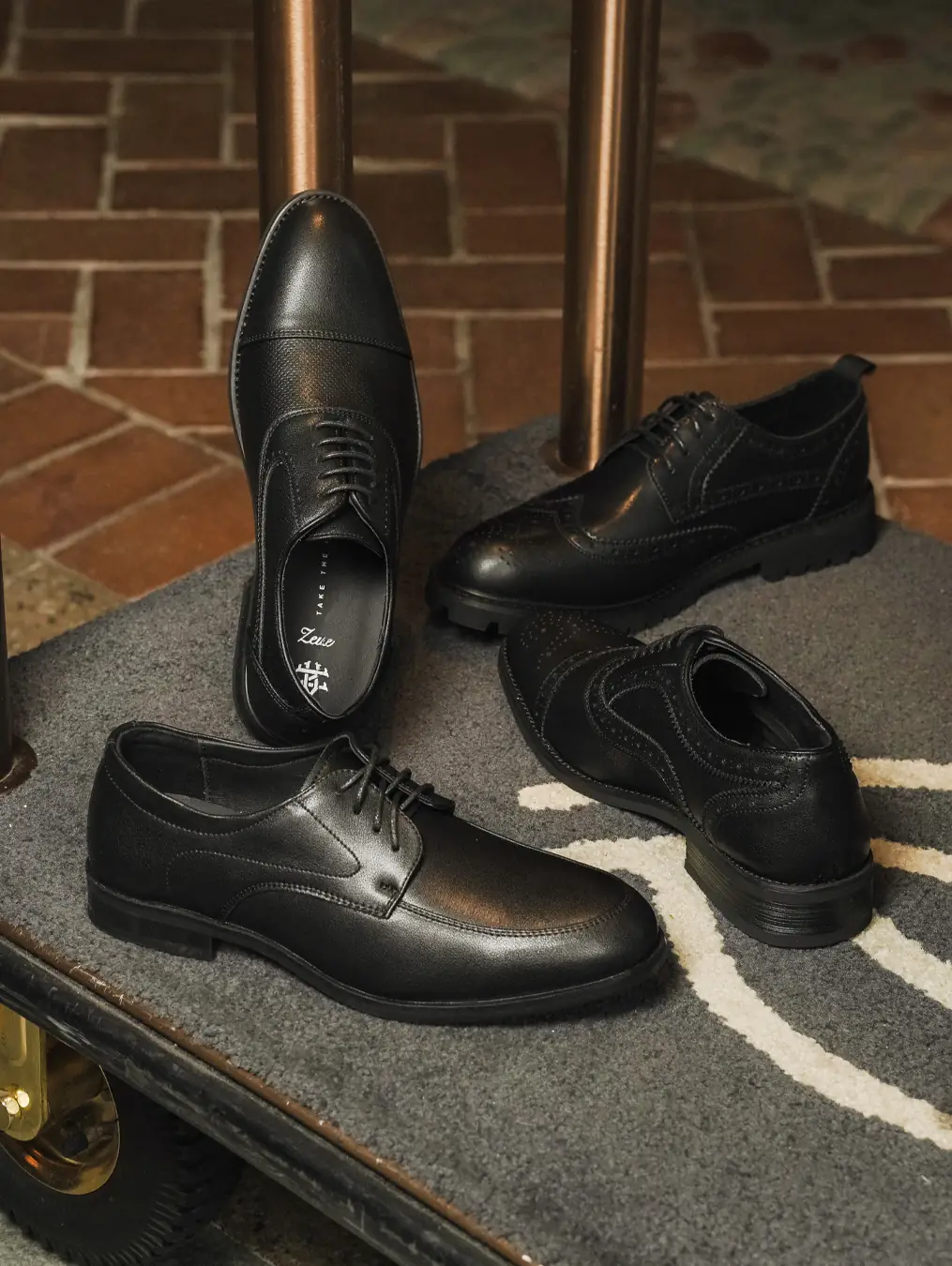 Zeve Shoes Carousel fashion ad: Showcase ad for dress shoes designed for today’s gentleman, frame 1 of 4