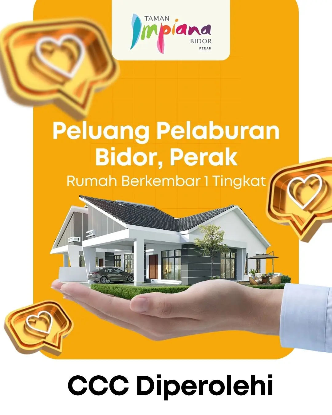 Farlim Group Static property ad: Showcase ad for a ready-to-occupy semi-detached investment in Bidor, Perak