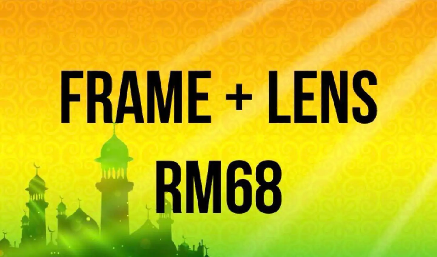 City Optical-BM Carousel optical and eyewear ad: Showcase ad for frame + lens rm68
