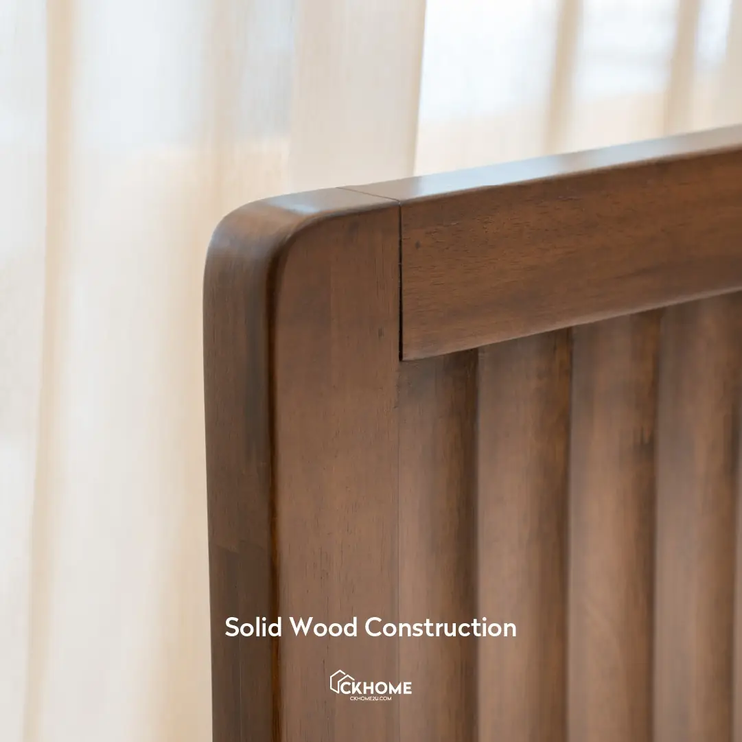 Ckhome2u Carousel home and living ad: Showcase ad for the Alku solid wood bedframe in a styled bedroom, frame 6 of 6