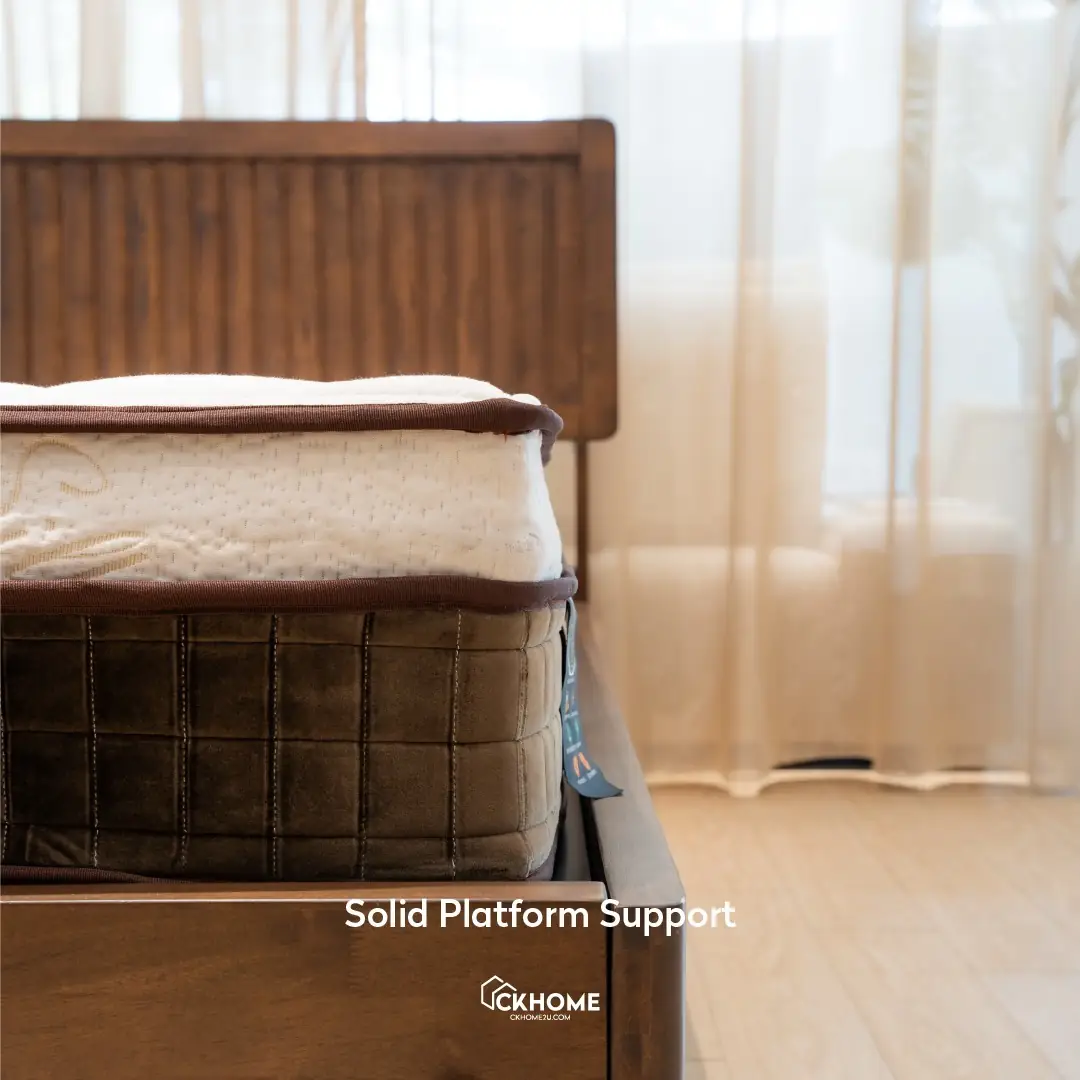 Ckhome2u Carousel home and living ad: Showcase ad for the Alku solid wood bedframe in a styled bedroom, frame 4 of 6