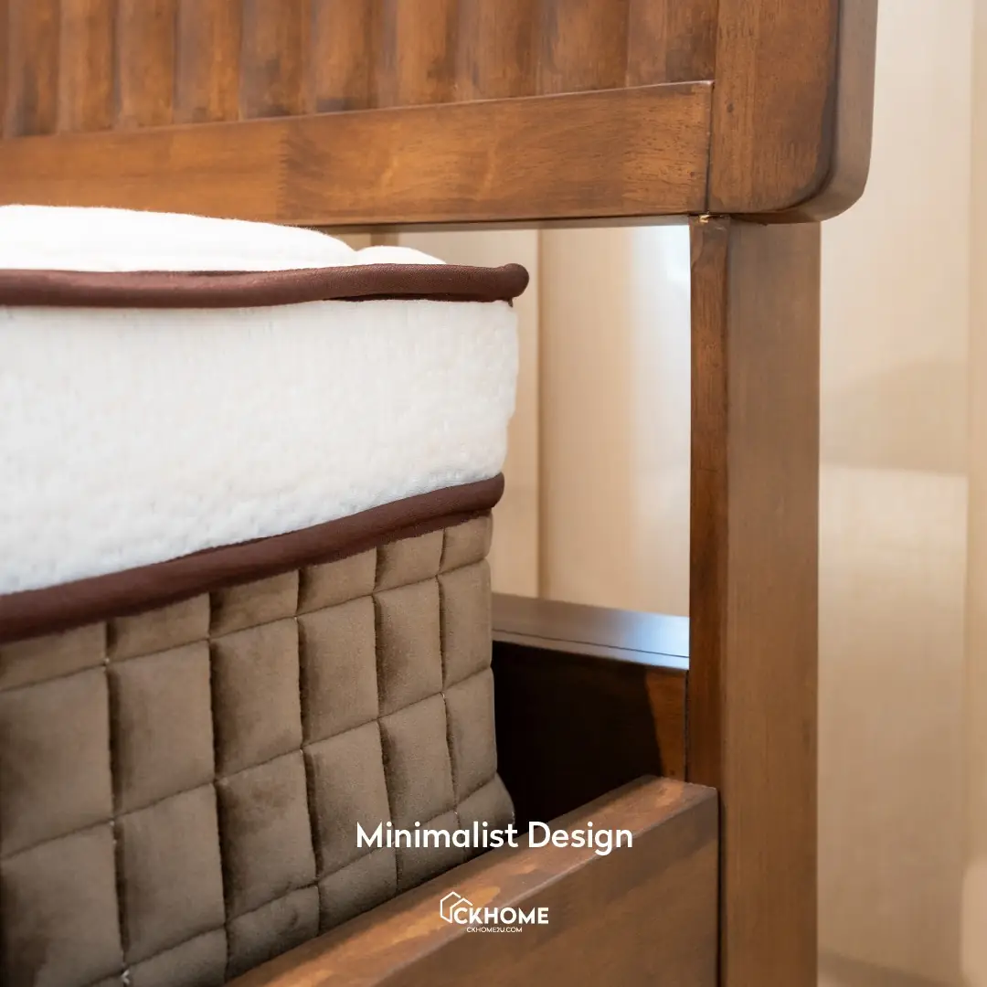 Ckhome2u Carousel home and living ad: Showcase ad for the Alku solid wood bedframe in a styled bedroom, frame 3 of 6