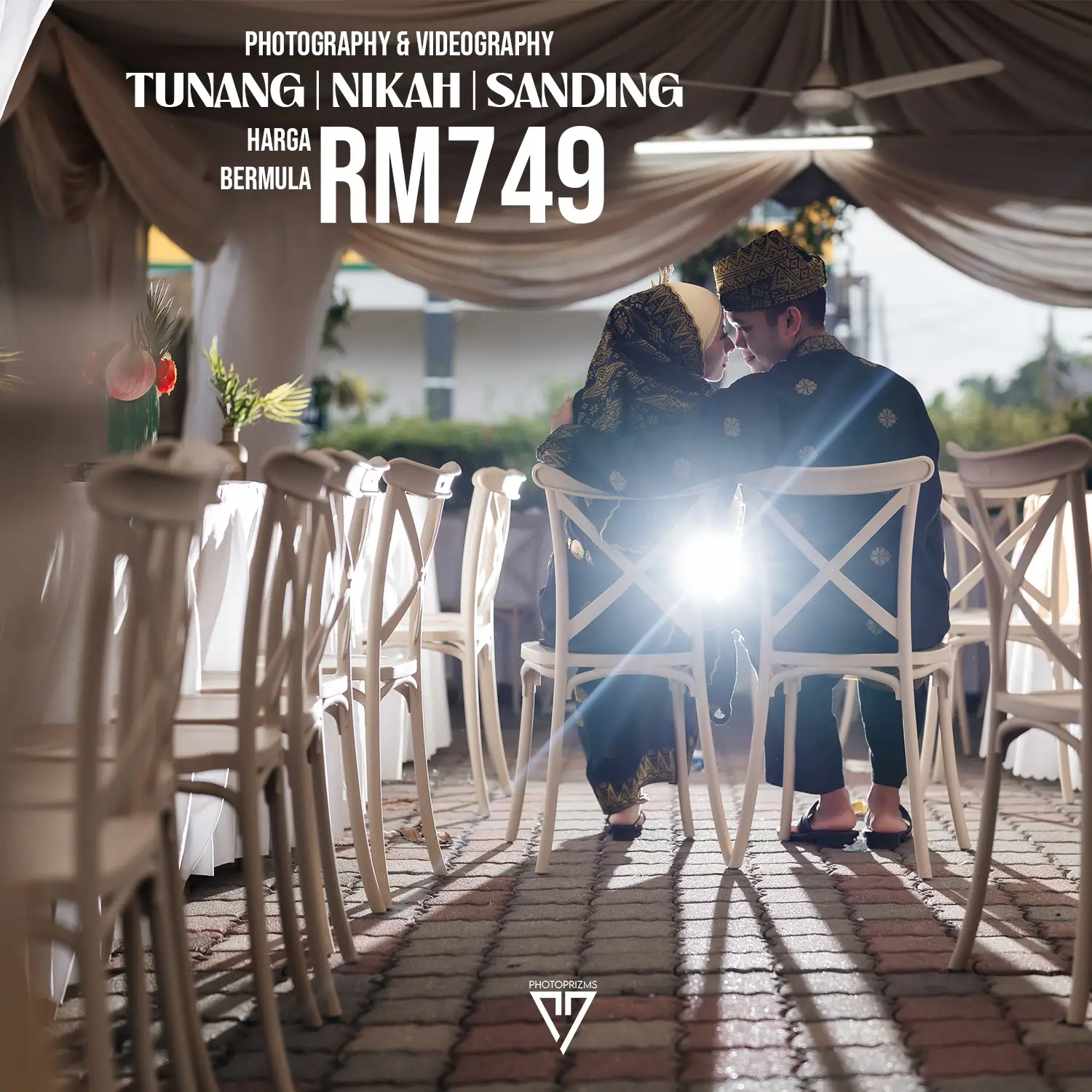 PhotoPrizms Static wedding and events ad: Showcase ad for harga bermula rm749