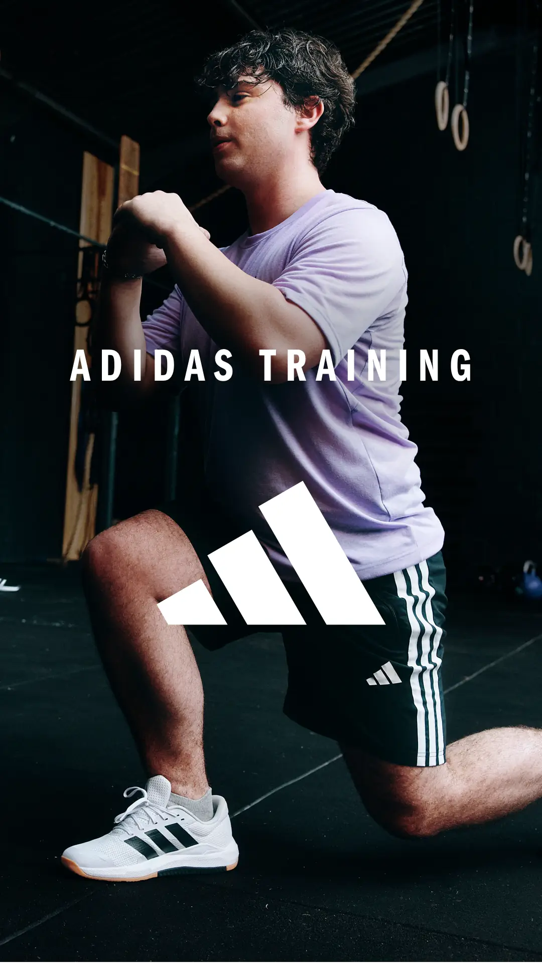 adidas Static fitness ad: Showcase ad for the adidas training apparel and shoe line