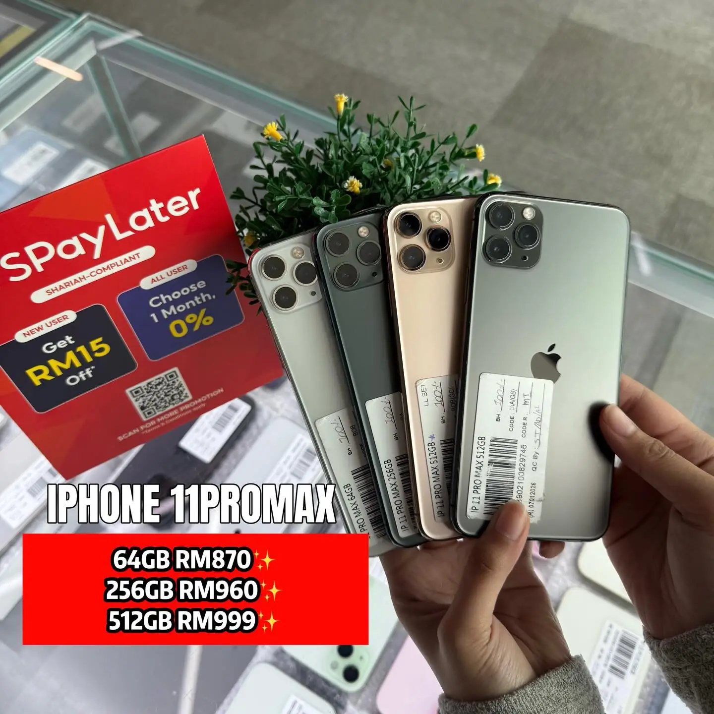 EC Mobile JB Page Carousel electronics ad: Announcement ad: limited-edition iPhone stock just landed for Raya, frame 2 of 6