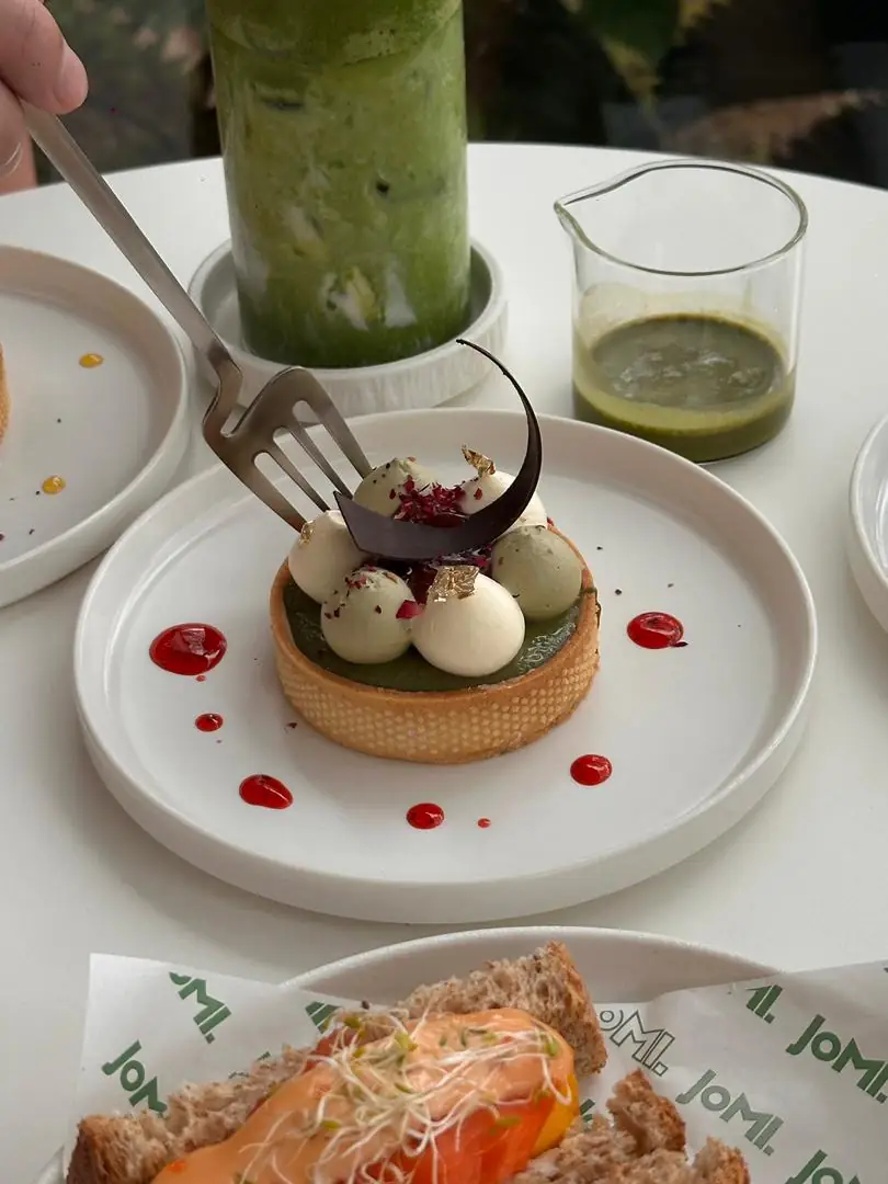 JOMI Matcha Carousel food and beverage ad: Showcase ad for an authentic matcha cafe spread in Penang, frame 4 of 6